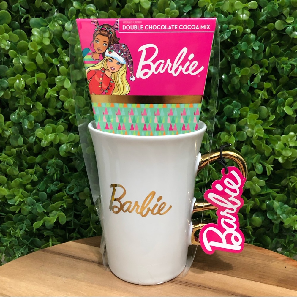 Barbie cocoa mix and mug gift set NWT